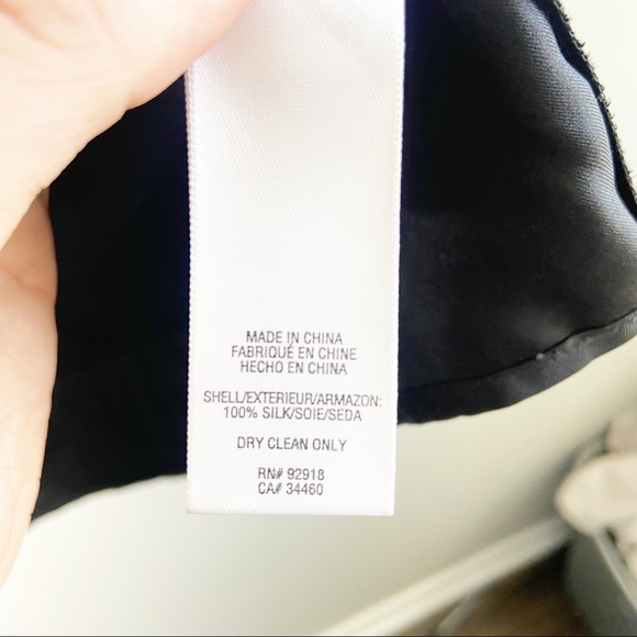 Juicy Couture Black Silk Off-Shoulder Blouse - Picture 5 of 6